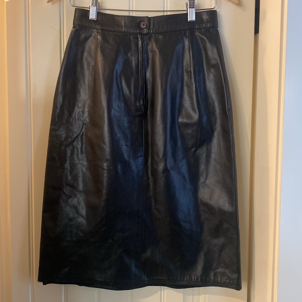 Leather Pencil Skirt